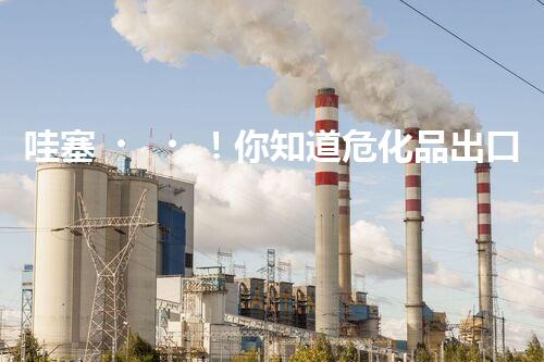 哇塞！你知道危化品出口許可有多重要嗎？